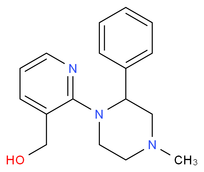 2-(4-Methyl-2-phenyl-1-piperazinyl)-3-pyridinemethanol_Molecular_structure_CAS_61337-89-1)
