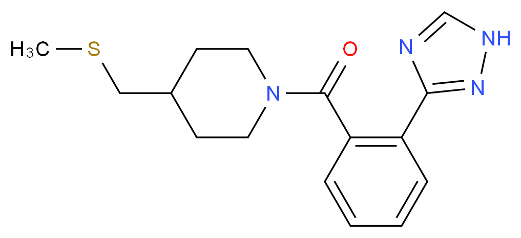 4-[(methylthio)methyl]-1-[2-(1H-1,2,4-triazol-3-yl)benzoyl]piperidine_Molecular_structure_CAS_)