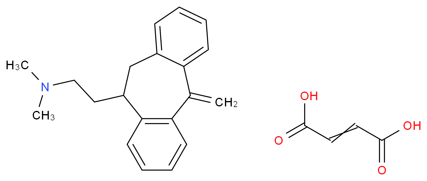 10,11-Dihydro-N,N-dimethyl-5-methylene-5H-dibenzo[a,d]cycloheptene-10-ethanamine maleate (1:1)_Molecular_structure_CAS_42834-51-5)