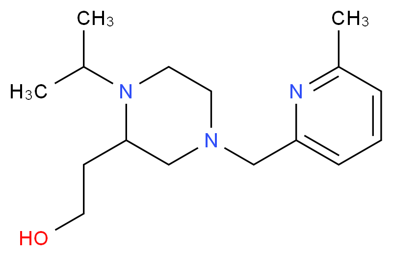 2-{1-isopropyl-4-[(6-methyl-2-pyridinyl)methyl]-2-piperazinyl}ethanol_Molecular_structure_CAS_)