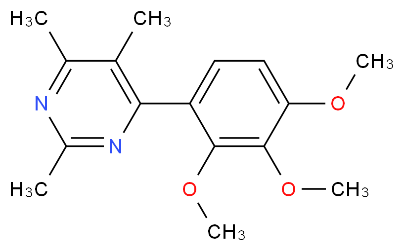 2,4,5-trimethyl-6-(2,3,4-trimethoxyphenyl)pyrimidine_Molecular_structure_CAS_)