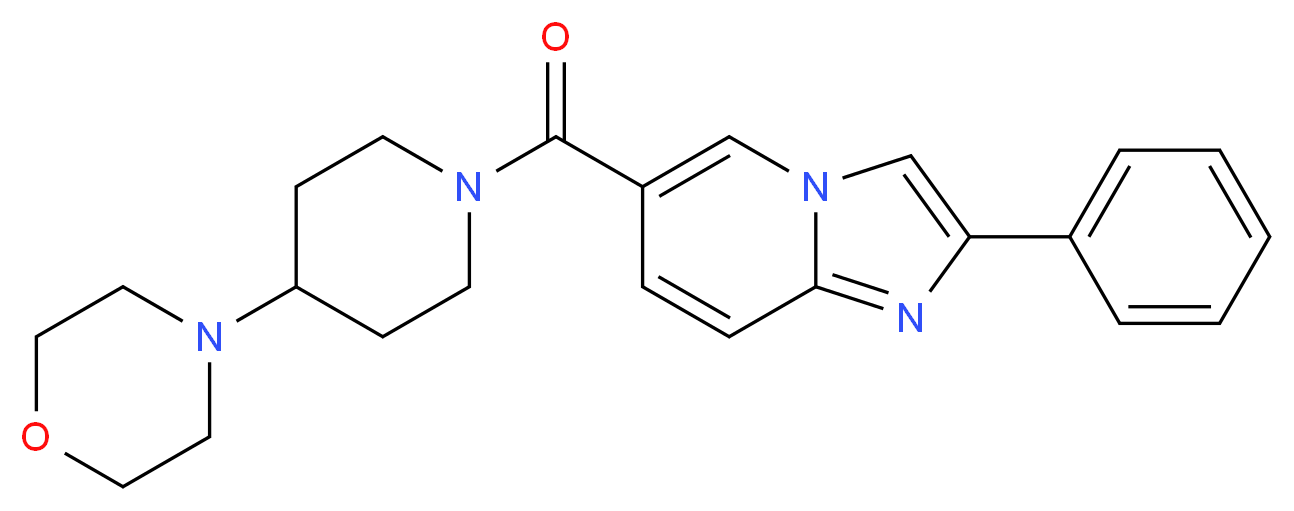 6-[(4-morpholin-4-ylpiperidin-1-yl)carbonyl]-2-phenylimidazo[1,2-a]pyridine_Molecular_structure_CAS_)