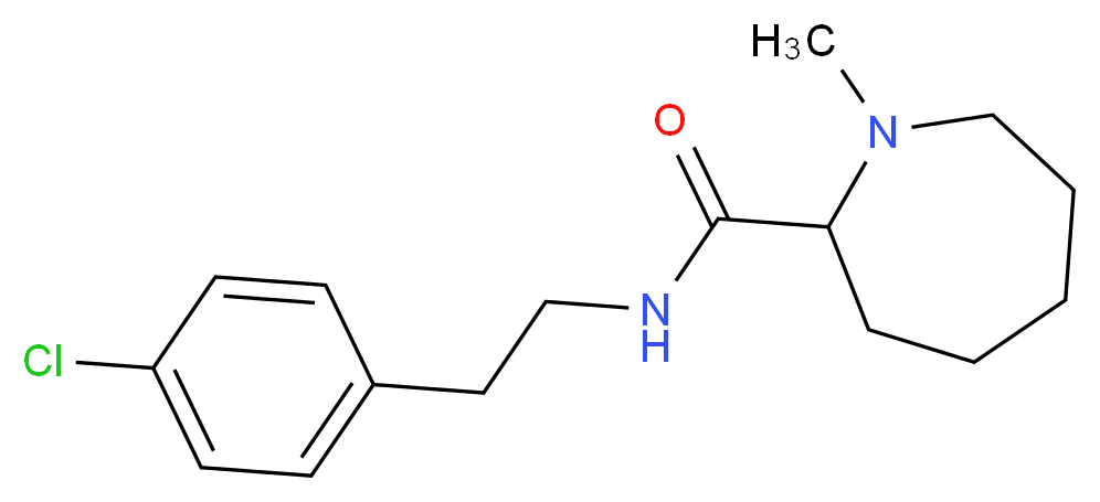 N-[2-(4-chlorophenyl)ethyl]-1-methylazepane-2-carboxamide_Molecular_structure_CAS_)
