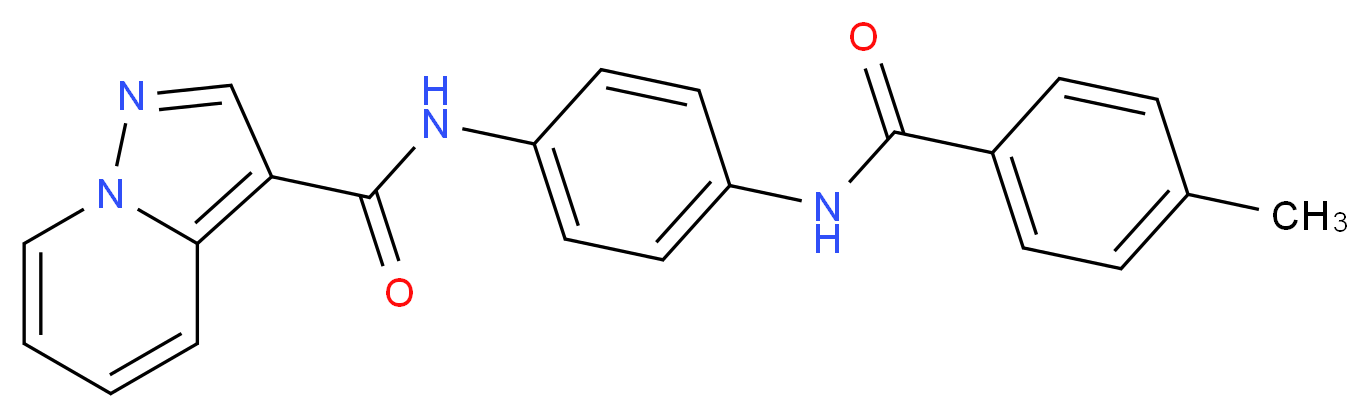 N-{4-[(4-methylbenzoyl)amino]phenyl}pyrazolo[1,5-a]pyridine-3-carboxamide_Molecular_structure_CAS_)