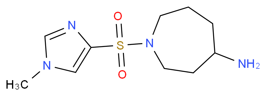 1-[(1-methyl-1H-imidazol-4-yl)sulfonyl]-4-azepanamine_Molecular_structure_CAS_)