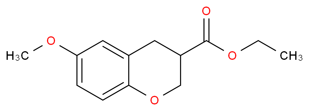 6-METHOXY-CHROMAN-3-CARBOXYLIC ACID ETHYL ESTER_Molecular_structure_CAS_885271-71-6)
