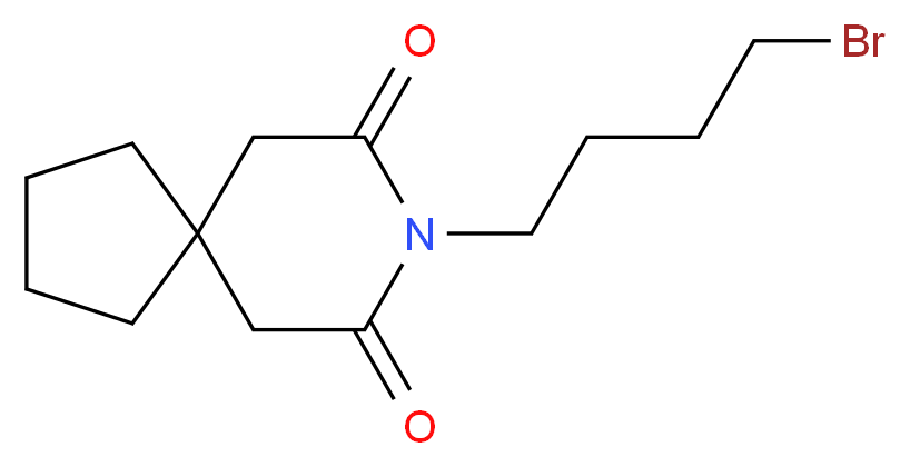 8-(4-Bromobutyl)-8-azaspiro[4.5]decane-7,9-dione_Molecular_structure_CAS_80827-62-9)
