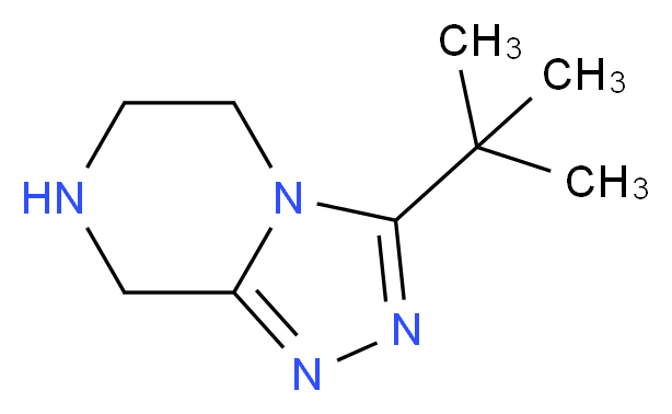 3-tert-butyl-5H,6H,7H,8H-[1,2,4]triazolo[4,3-a]pyrazine_Molecular_structure_CAS_)