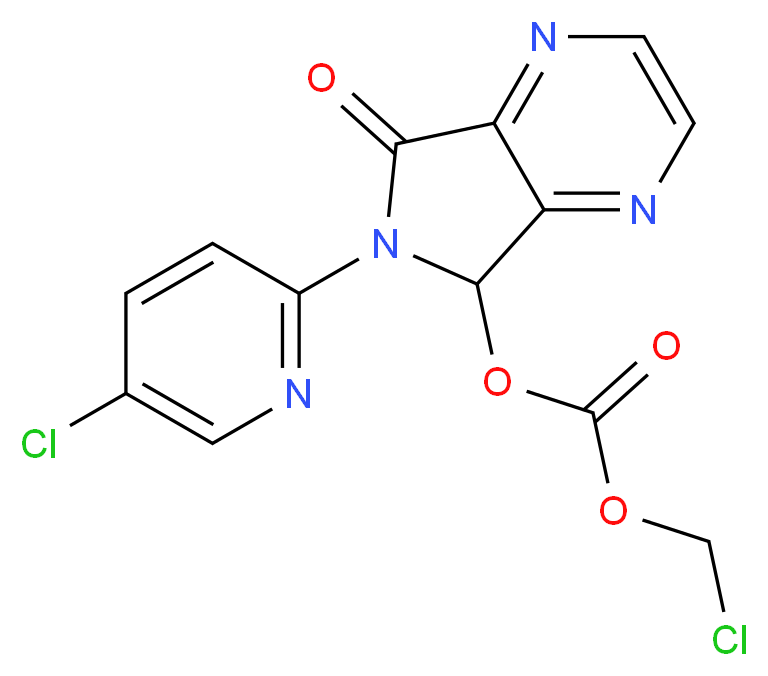 7-Chloromethyloxy-carbonyloxy-6-(5-chloropyridin-2-yl)-6,7-dihydro-5H-pyrrolo[3,4-b]pyrazin-5-one_Molecular_structure_CAS_508169-18-4)