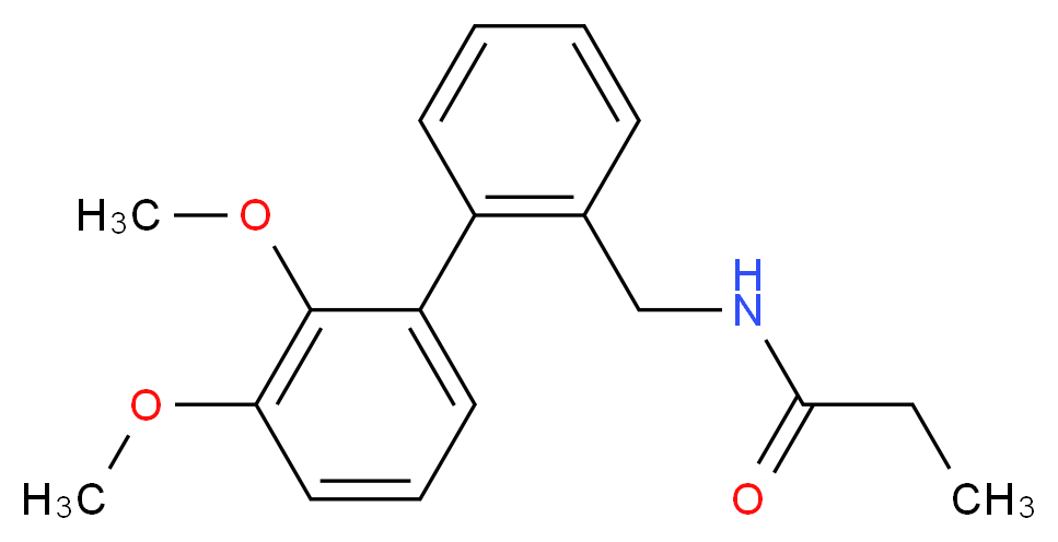 N-[(2',3'-dimethoxybiphenyl-2-yl)methyl]propanamide_Molecular_structure_CAS_)