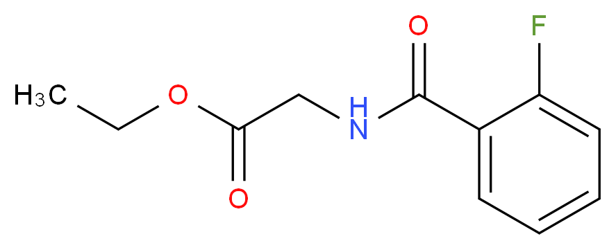Ethyl 2-[(2-fluorobenzoyl)amino]acetate_Molecular_structure_CAS_)