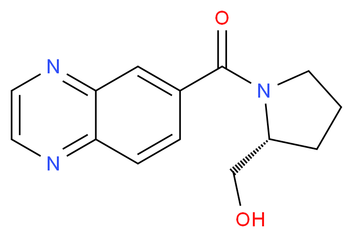 [(2R)-1-(quinoxalin-6-ylcarbonyl)pyrrolidin-2-yl]methanol_Molecular_structure_CAS_)