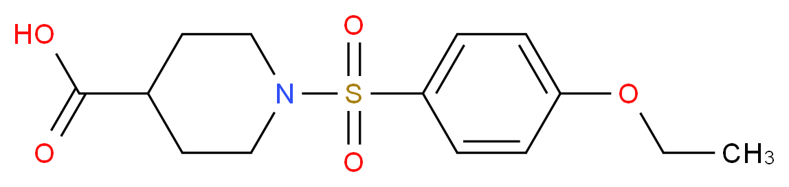 1-[(4-ethoxyphenyl)sulfonyl]piperidine-4-carboxylic acid_Molecular_structure_CAS_)