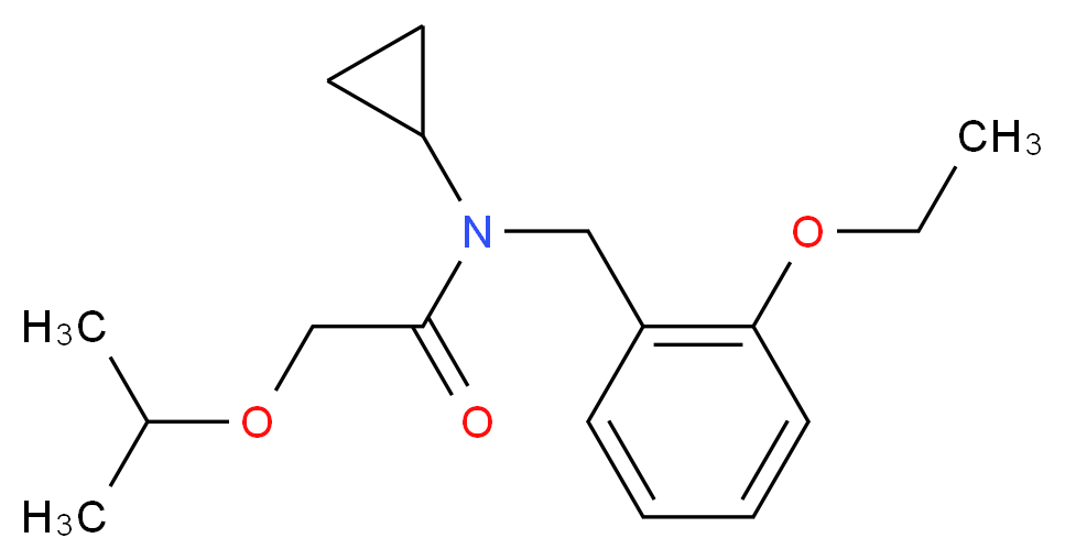 N-cyclopropyl-N-(2-ethoxybenzyl)-2-isopropoxyacetamide_Molecular_structure_CAS_)