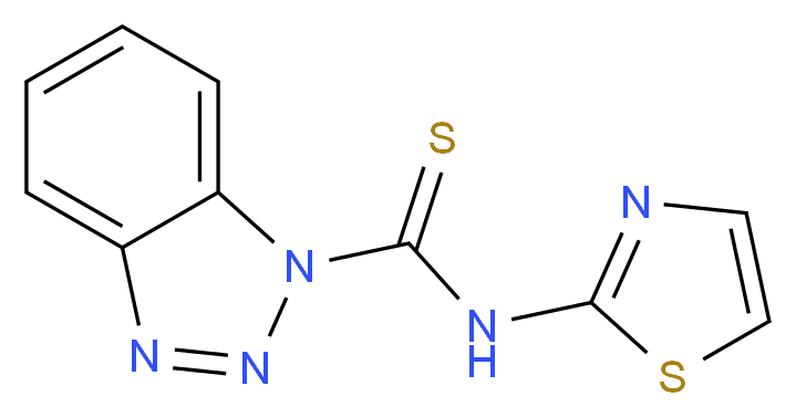 N-(2-Thiazolyl)-1H-benzotriazole-1-carbothioamide_Molecular_structure_CAS_690634-07-2)