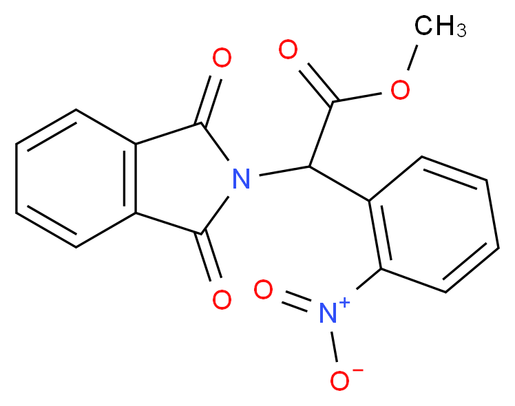 methyl 2-(1,3-dioxoisoindolin-2-yl)-2-(2-nitrophenyl)acetate_Molecular_structure_CAS_50381-55-0)