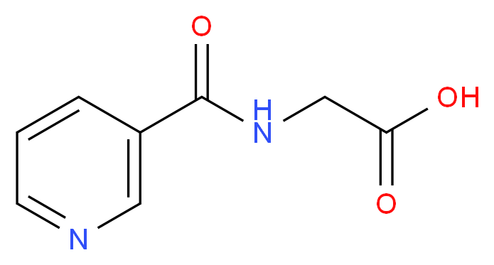 [(Pyridin-3-ylcarbonyl)amino]acetic acid_Molecular_structure_CAS_)