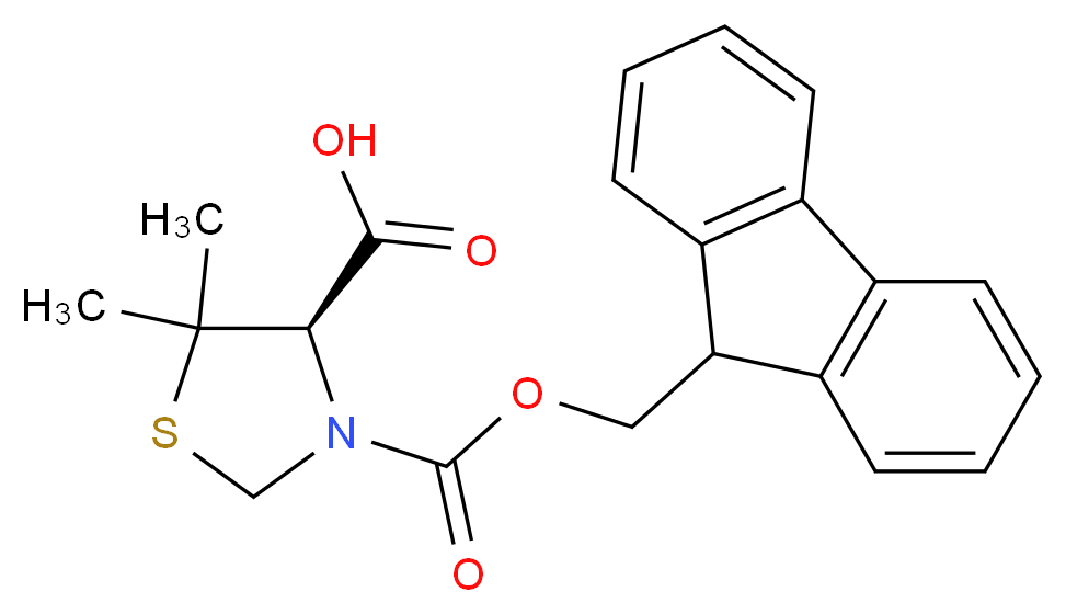 Fmoc-(R)-5,5-dimethylthiazolidine-4-carboxylic acid_Molecular_structure_CAS_753030-79-4)