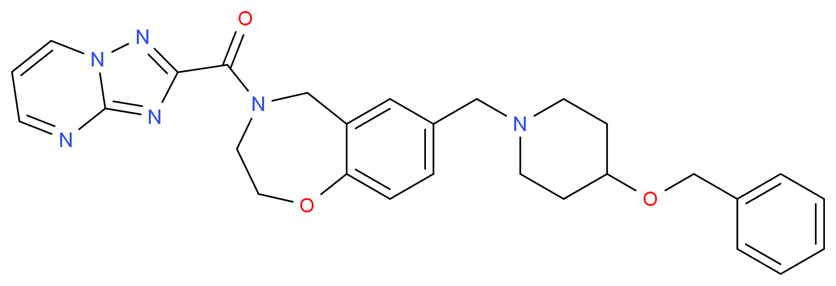 7-{[4-(benzyloxy)-1-piperidinyl]methyl}-4-([1,2,4]triazolo[1,5-a]pyrimidin-2-ylcarbonyl)-2,3,4,5-tetrahydro-1,4-benzoxazepine_Molecular_structure_CAS_)