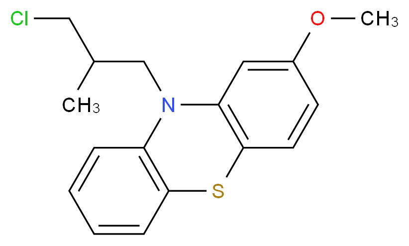 10-(3-Chloro-2-methylpropyl)-2-methoxy Phenothiazine_Molecular_structure_CAS_24724-55-8)