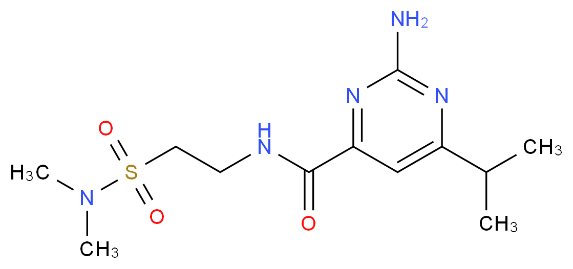 2-amino-N-{2-[(dimethylamino)sulfonyl]ethyl}-6-isopropylpyrimidine-4-carboxamide_Molecular_structure_CAS_)