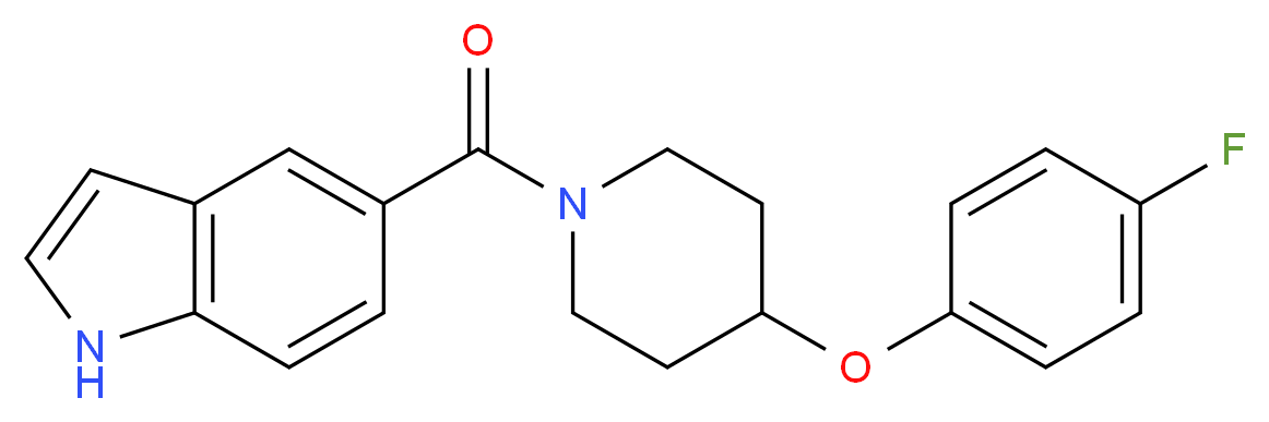 5-{[4-(4-fluorophenoxy)-1-piperidinyl]carbonyl}-1H-indole_Molecular_structure_CAS_)