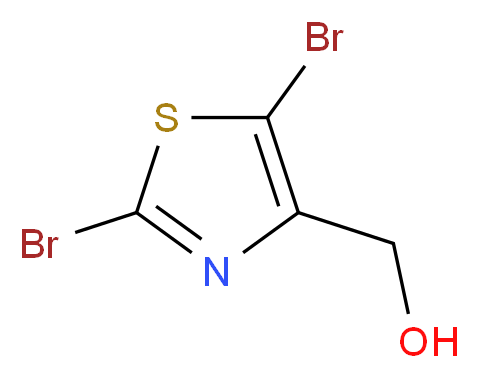 2,5-Dibromo-4-(hydroxymethyl)-1,3-thiazole_Molecular_structure_CAS_)