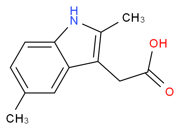 (2,5-Dimethyl-1H-indol-3-yl)-acetic acid_Molecular_structure_CAS_5435-40-5)