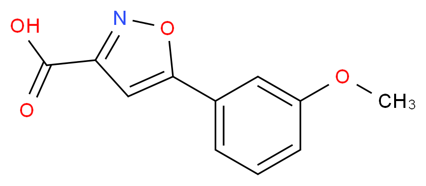 5-(3-methoxyphenyl)isoxazole-3-carboxylic acid_Molecular_structure_CAS_668971-56-0)