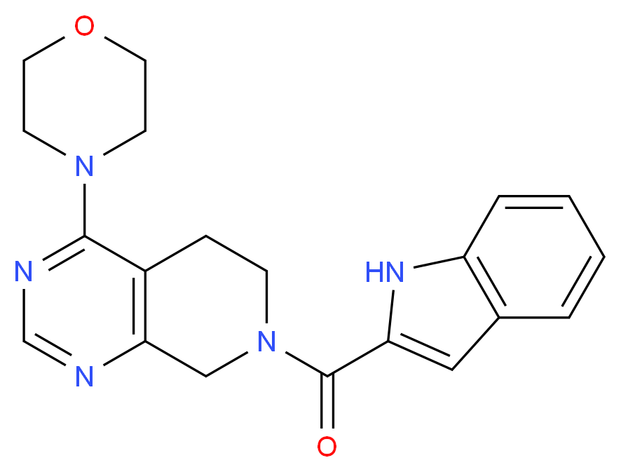 7-(1H-indol-2-ylcarbonyl)-4-morpholin-4-yl-5,6,7,8-tetrahydropyrido[3,4-d]pyrimidine_Molecular_structure_CAS_)