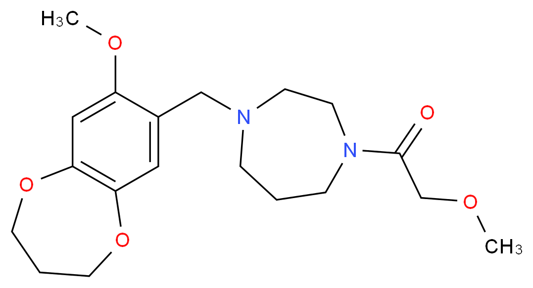 1-(methoxyacetyl)-4-[(8-methoxy-3,4-dihydro-2H-1,5-benzodioxepin-7-yl)methyl]-1,4-diazepane_Molecular_structure_CAS_)