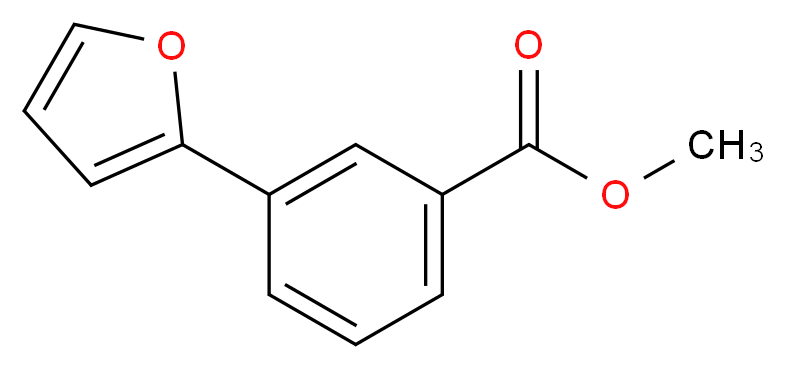 Methyl 3-(2-Furyl)benzoate_Molecular_structure_CAS_)