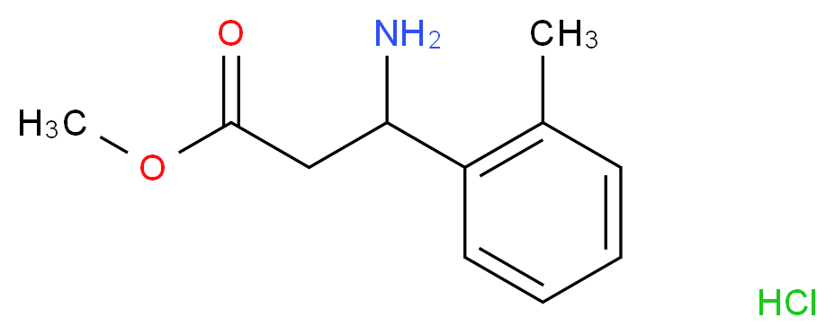methyl 3-amino-3-(2-methylphenyl)propanoate hydrochloride_Molecular_structure_CAS_)