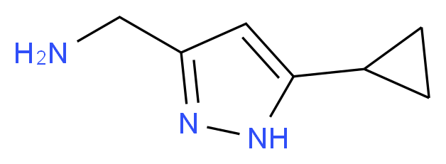 (5-Cyclopropyl-1H-pyrazol-3-yl)methylamine_Molecular_structure_CAS_)