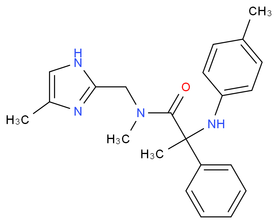 N-methyl-N-[(4-methyl-1H-imidazol-2-yl)methyl]-2-[(4-methylphenyl)amino]-2-phenylpropanamide_Molecular_structure_CAS_)