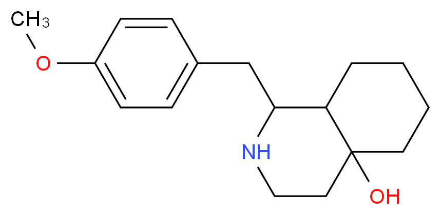 1-(4-Methoxy-benzyl)-octahydro-isoquinolin-4a-ol_Molecular_structure_CAS_)