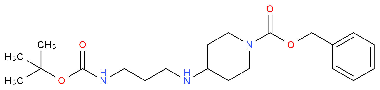 Benzyl 4-[(3-{[(tert-butoxy)carbonyl]amino}propyl) amino]piperidine-1-carboxylate_Molecular_structure_CAS_)