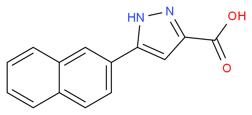 3-(2-naphthyl)-1{H}-pyrazole-5-carboxylic acid_Molecular_structure_CAS_)