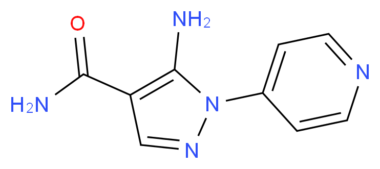 5-amino-1-(pyridin-4-yl)-1H-pyrazole-4-carboxamide_Molecular_structure_CAS_)