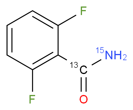 2,6-Difluorobenzamide-α-13C,15N_Molecular_structure_CAS_1173021-01-6)