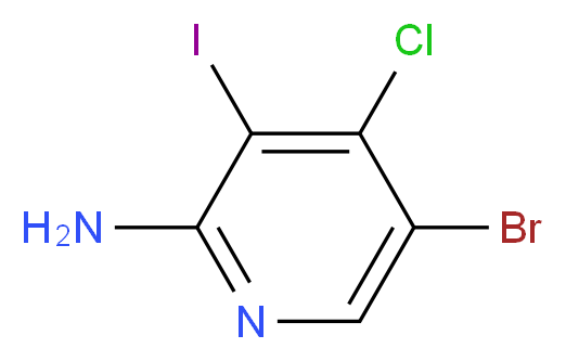 5-Bromo-4-chloro-3-iodopyridin-2-amine_Molecular_structure_CAS_)