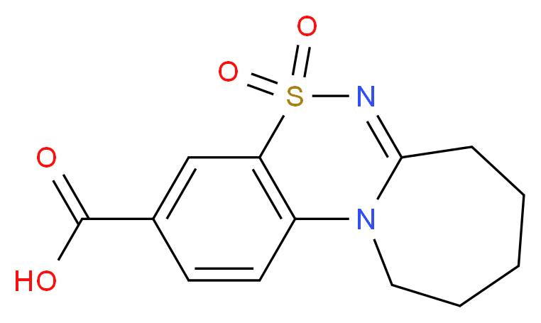 8,9,10,11-tetrahydro-7H-azepino[2,1-c][1,2,4]benzothiadiazine-3-carboxylic acid 5,5-dioxide_Molecular_structure_CAS_)