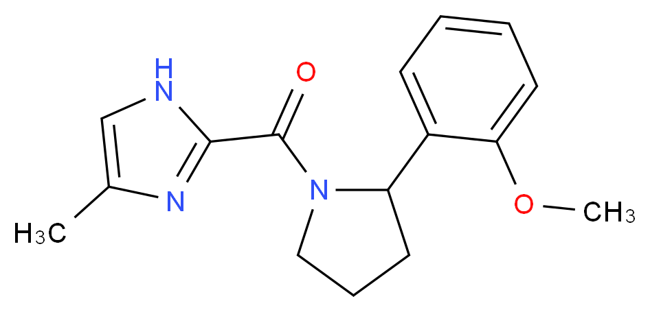 2-{[2-(2-methoxyphenyl)pyrrolidin-1-yl]carbonyl}-4-methyl-1H-imidazole_Molecular_structure_CAS_)