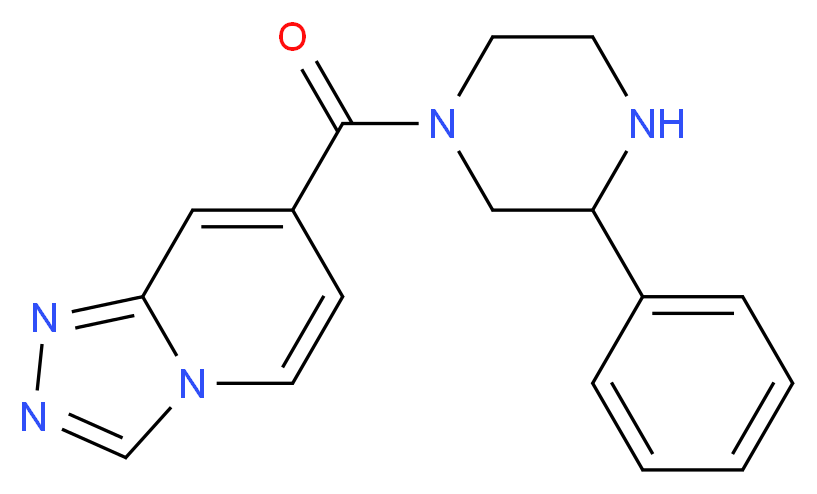7-[(3-phenylpiperazin-1-yl)carbonyl][1,2,4]triazolo[4,3-a]pyridine_Molecular_structure_CAS_)