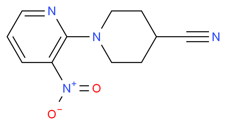1-(3-Nitropyridin-2-yl)piperidine-4-carbonitrile_Molecular_structure_CAS_671191-99-4)