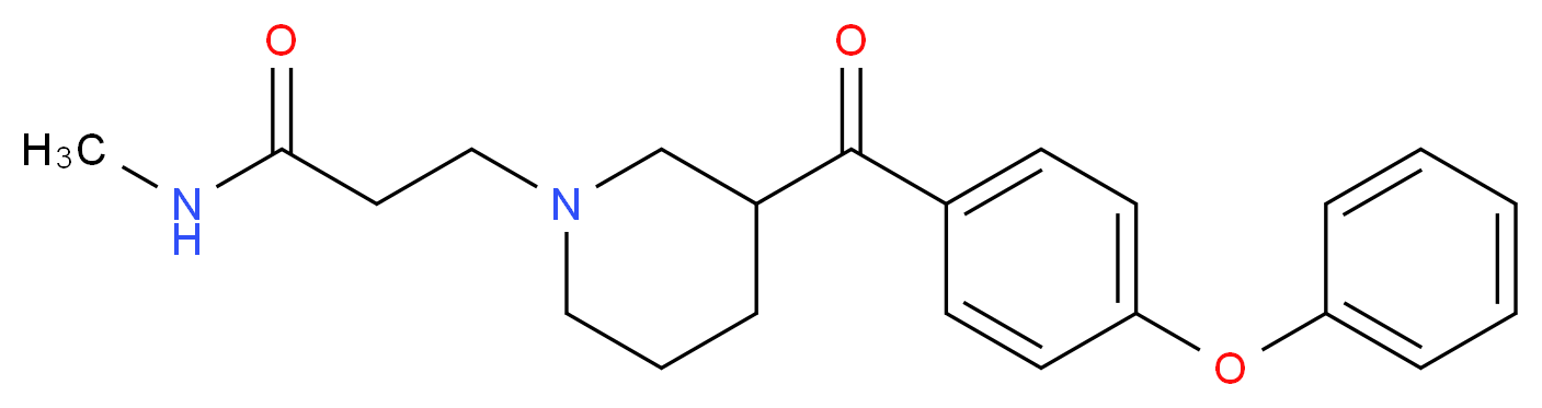 N-methyl-3-[3-(4-phenoxybenzoyl)piperidin-1-yl]propanamide_Molecular_structure_CAS_)