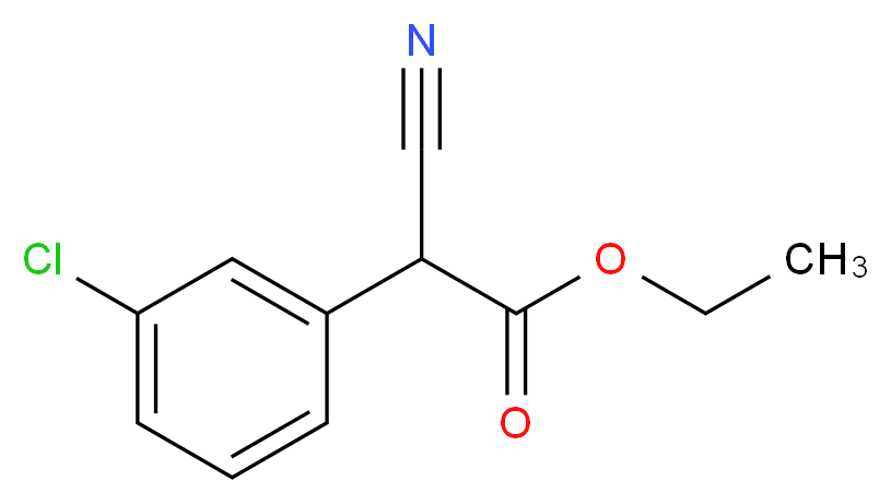 (3-Chloro-phenyl)-cyano-acetic acid ethyl ester_Molecular_structure_CAS_92847-34-2)