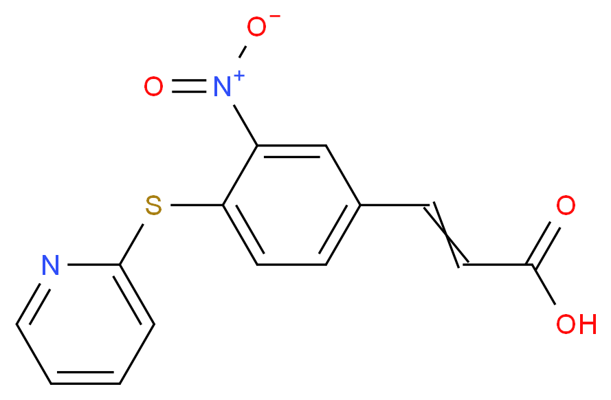 3-Nitro-4-(pyridin-2-ylthio)cinammic acid_Molecular_structure_CAS_175278-56-5)