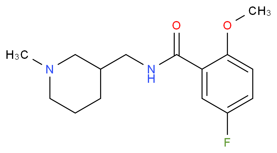 5-fluoro-2-methoxy-N-[(1-methylpiperidin-3-yl)methyl]benzamide_Molecular_structure_CAS_)