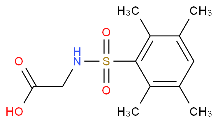 (2,3,5,6-Tetramethyl-benzenesulfonylamino)-acetic acid_Molecular_structure_CAS_379250-94-9)